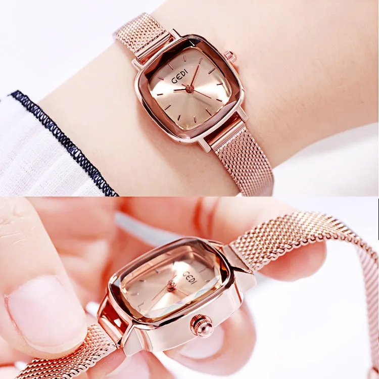 Small Square Mesh Strap Women's Watch