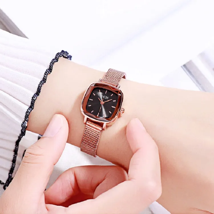 Small Square Mesh Strap Women's Watch