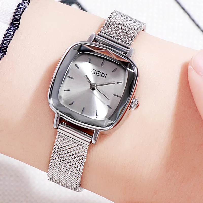 Small Square Mesh Strap Women's Watch