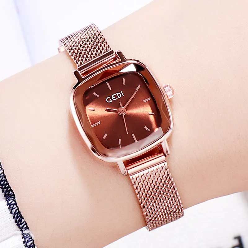 Small Square Mesh Strap Women's Watch