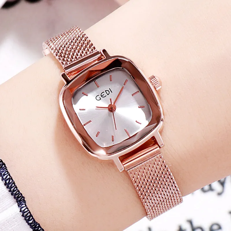 Small Square Mesh Strap Women's Watch