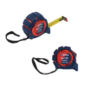 Spear&Jackson S&J Heavy Duty Tape Measure Metric / Imperial 5m 16ft / 8m 26ft