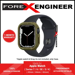 Spigen Rugged Armor for Apple Watch Series 7 - SE - 6 - 5 - 4 ( 45mm - 44mm ) Protection Case - Olive Green (Barcode: 8809640254215 )