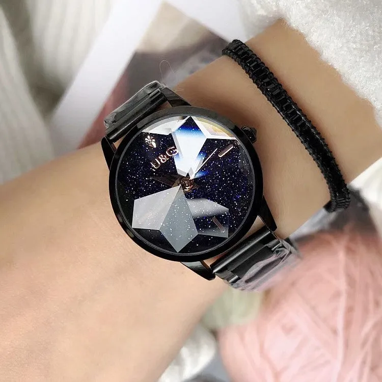 Starry Chassis Stainless Steel Strap Women‘s Watch