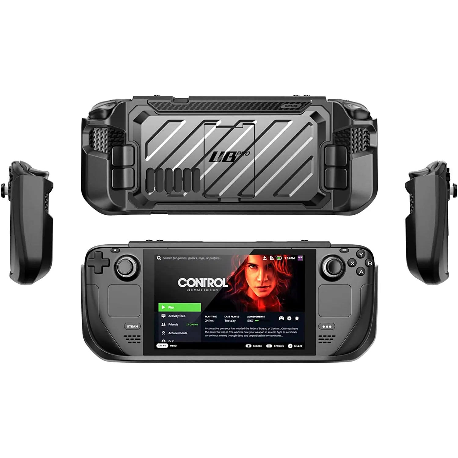 Steam Deck Unicorn Beetle PRO Rugged Kickstand Case-Black