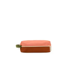 Sticky Lemon Farmhouse Pencil Case, Flower Pink/Willow Brown