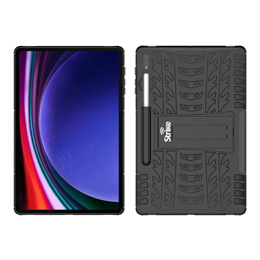 Strike Rugged Case for Samsung Galaxy Tab S9 (Black)