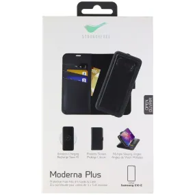 StrongNFree Moderna Plus Series Wallet Case for Samsung S10e - Black