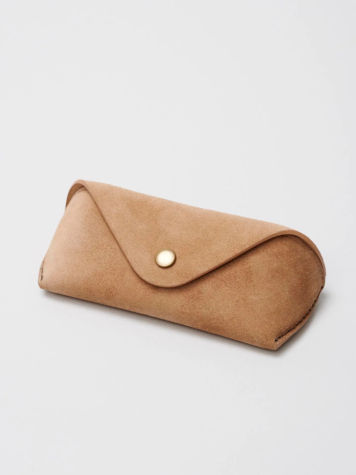 Suede Eyewear case, Tan