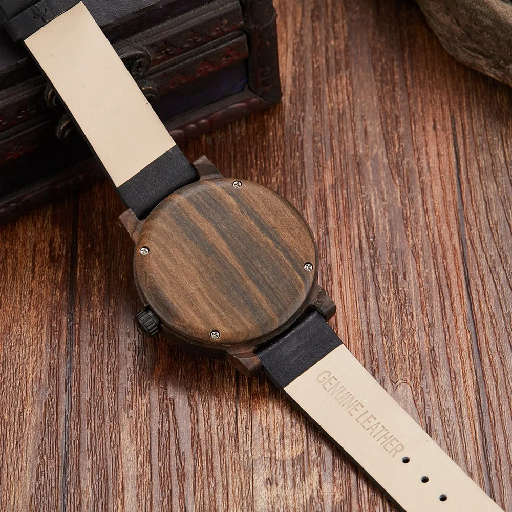 TEEK - Wood Compass Turn Mens Watch