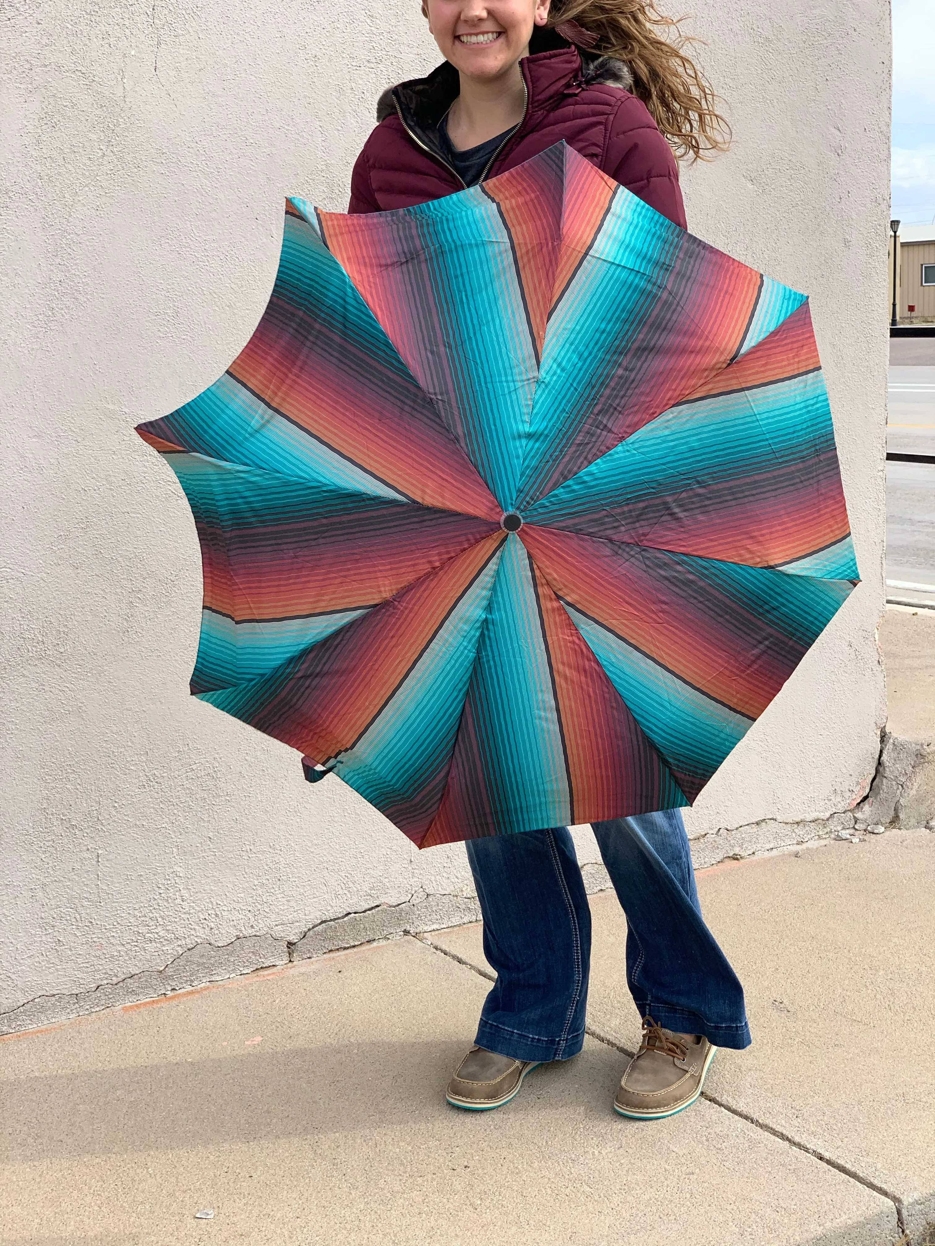 The West Texas Serape Rain Umbrella