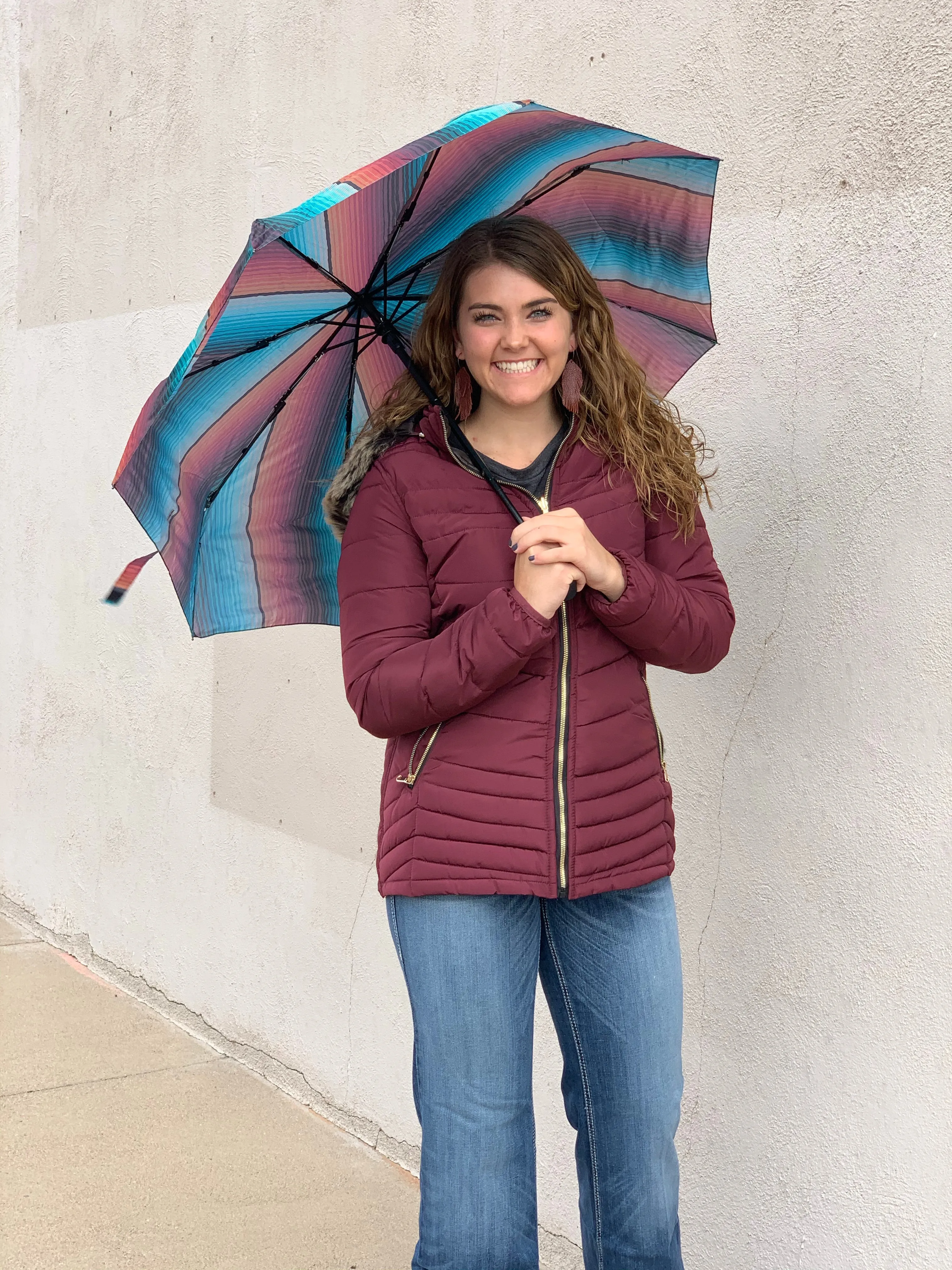 The West Texas Serape Rain Umbrella