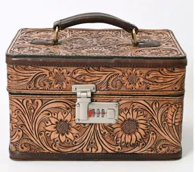 Tooled Leather Jewelry Case