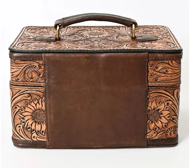 Tooled Leather Jewelry Case