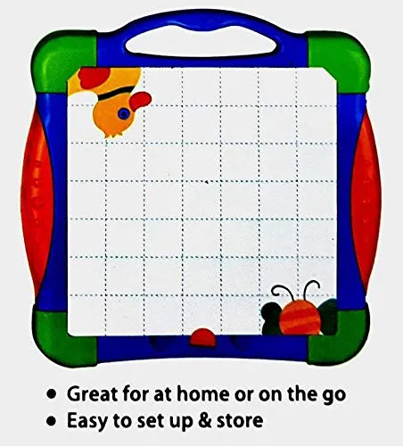 Toyshine Sunshine magnetic fun way to learn numbers and drawing board with cue cards (Multi color)