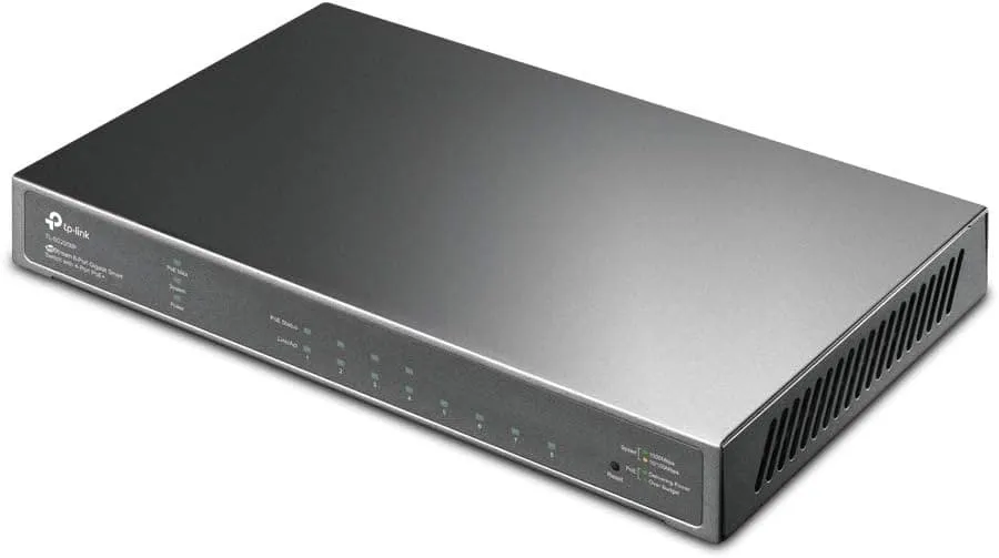 TP-Link JetStream 8-Port Gigabit Smart Switch with 4-Port PoE , Integrated into Omada SDN, L2/L3/L4 QoS and IGMP snooping (SG2008P)