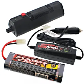 Traxxas 1/10 Nitro Stampede EZ-Start Box, NiMH 1800 mAh Battery & Charger