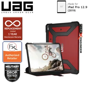 UAG Metropolis for iPad Pro 12.9 inch 2019 - Rugged Military Drop Tested iPad Case - Magma