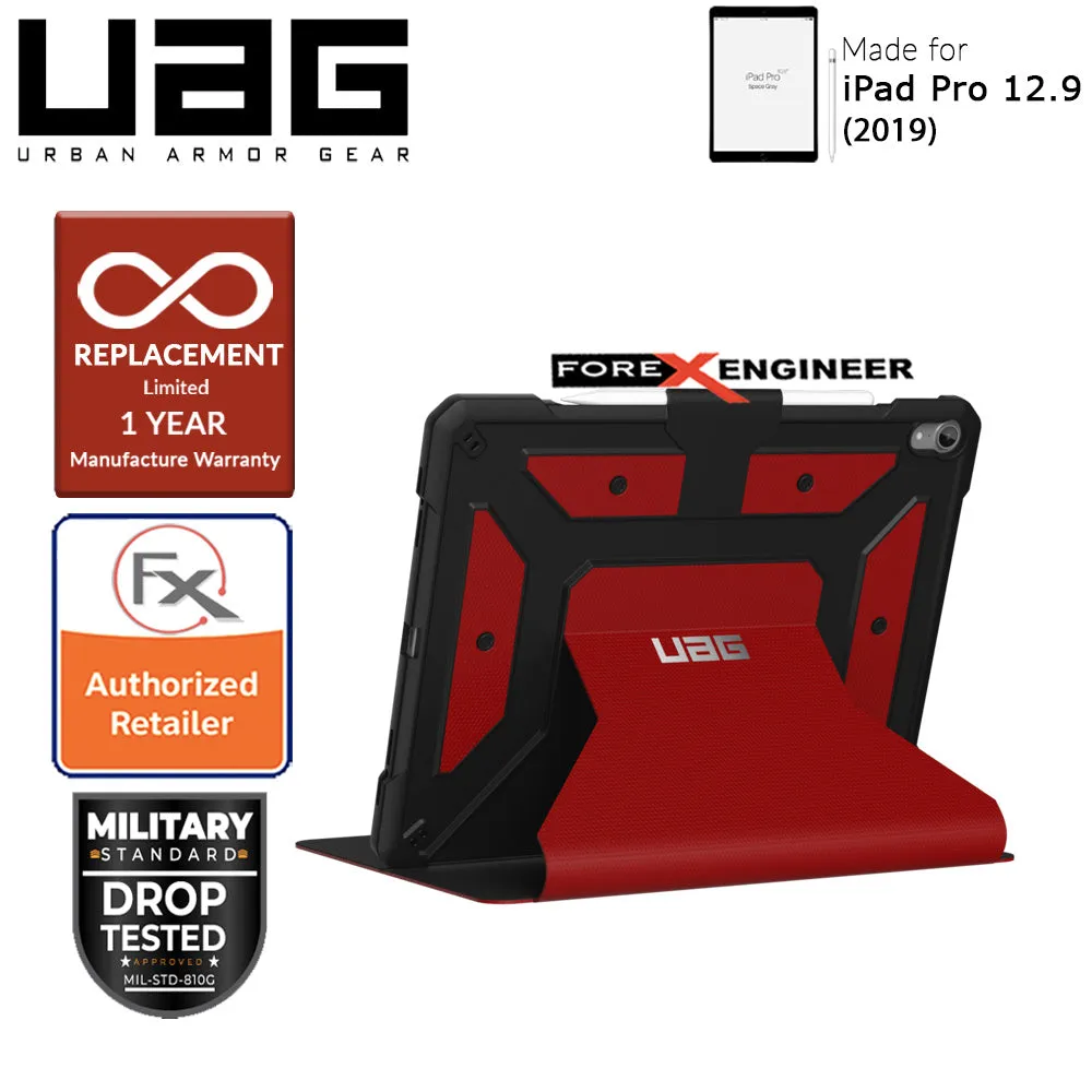 UAG Metropolis for iPad Pro 12.9 inch 2019 - Rugged Military Drop Tested iPad Case - Magma