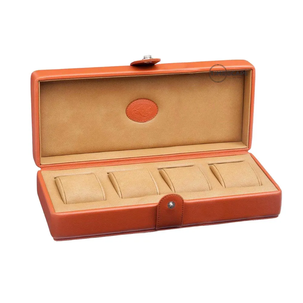 UNDERWOOD (LONDON) - 4-Unit Leather Watch Box  | UN234/TAN