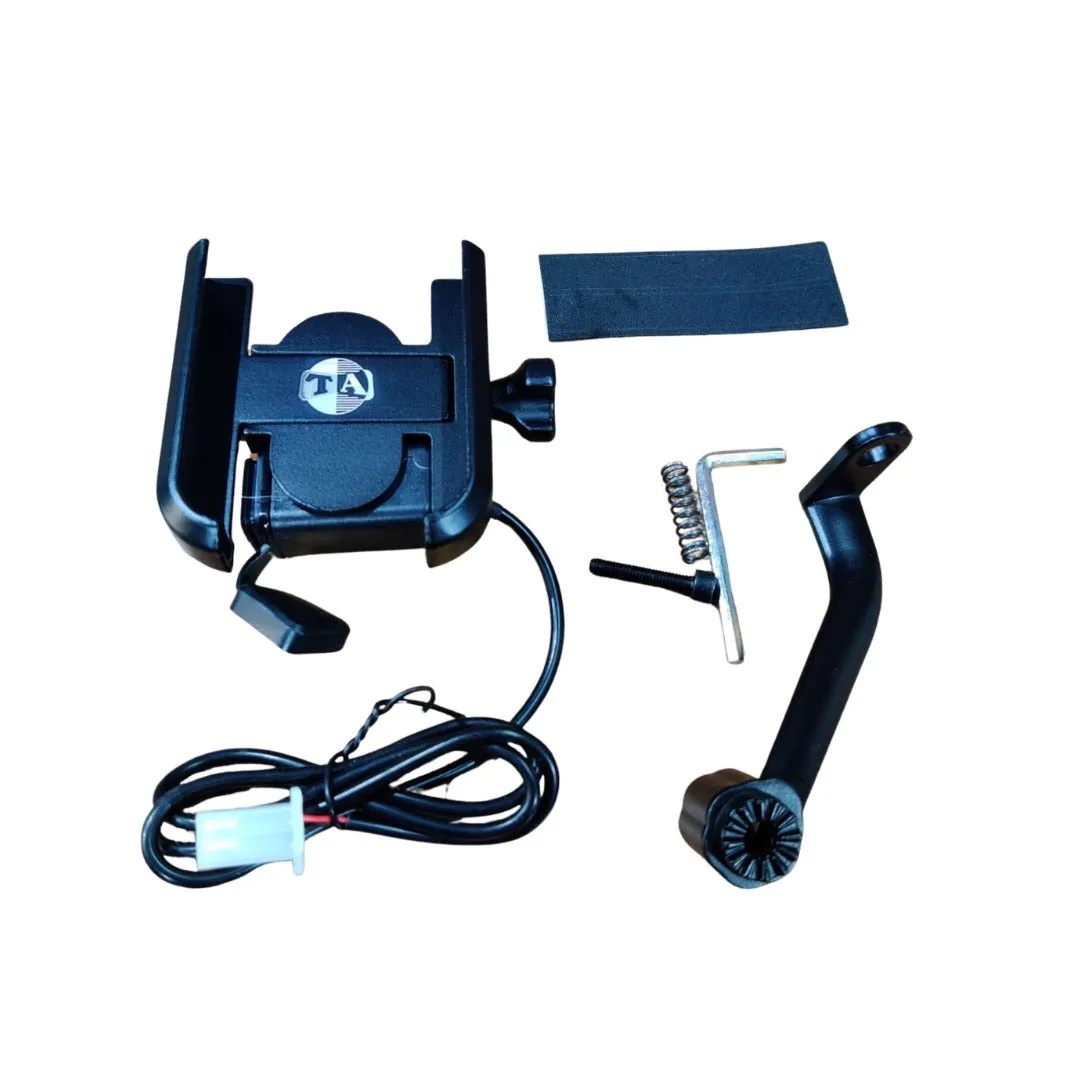 Universal Mobile Holder for All Motorcycles-With Charger