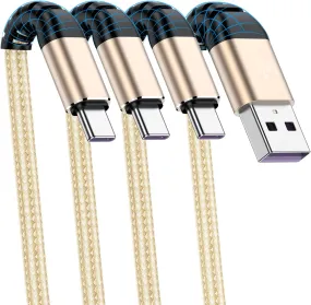 USB A to Type C Cable, Cabepow 6Ft Fast Charging 6 Feet USB Type C Cord