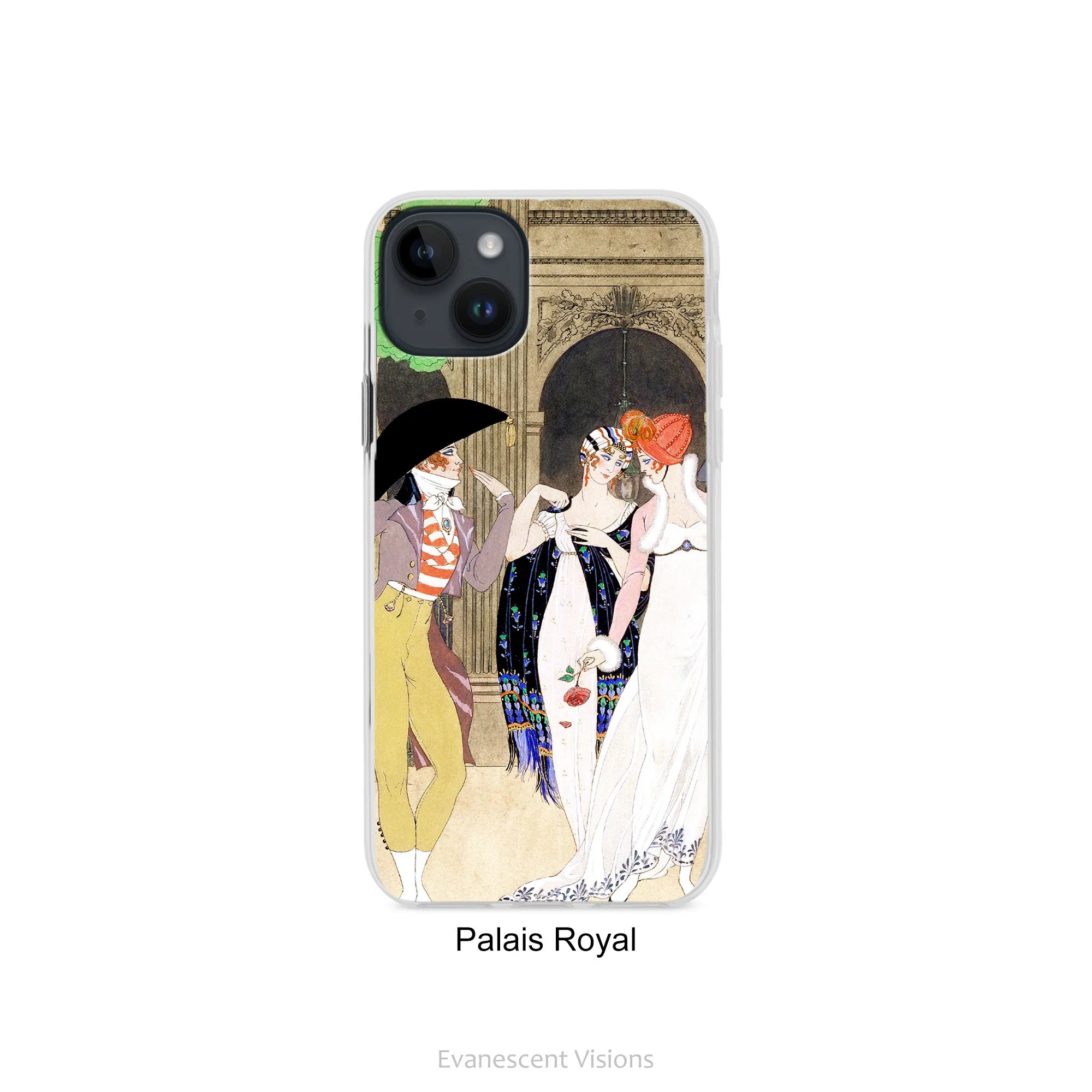 Vintage Design Art Phone Case for iPhones, Barbier Art Nouveau Illustrations