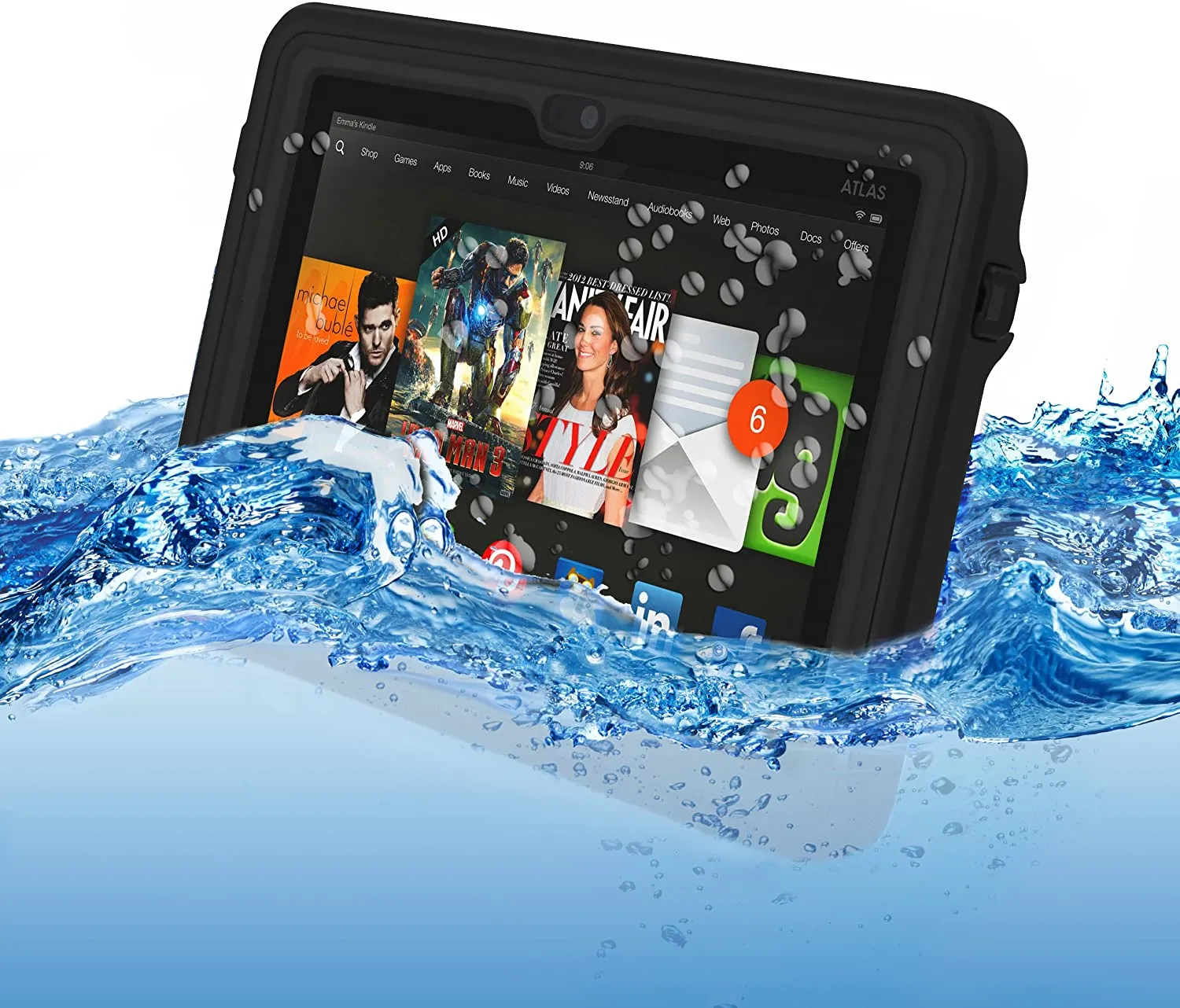 Waterproof Case for Kindle Fire HDX 7"