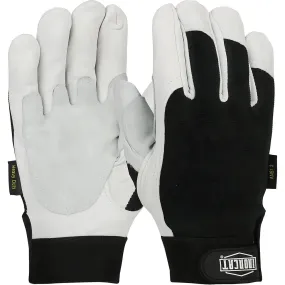 West Chester 86552/S Heavy Duty Top Grain Goatskin Leather Reinforced Palm Glove with Fabric Back and Kevlar Cut Lining