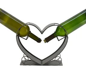 Wine Bottle Holder, 2 Bottles in a Heart