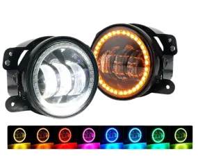 Xprite 4 Inch RGB LED Halo Fog Dodge Charger (2011-2013) Escapade Series