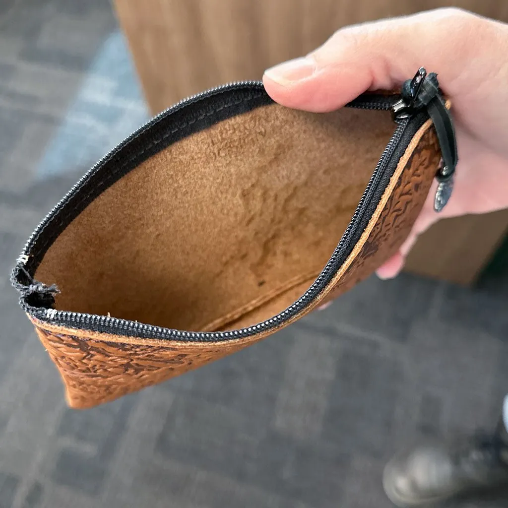 Zipper Pouch, Oak Leaves